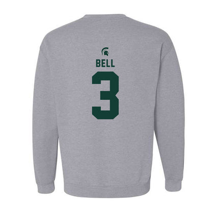 Michigan State - NCAA Football : Tre Bell - Generic Shersey Crewneck Sweatshirt-1