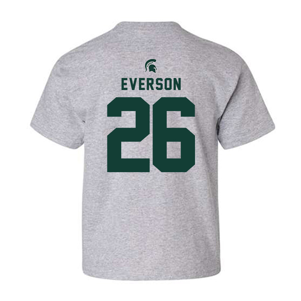 Michigan State - NCAA Baseball : Andrew Everson - Generic Shersey Youth T-Shirt-1