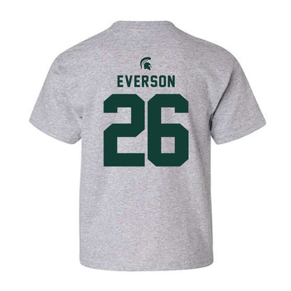 Michigan State - NCAA Baseball : Andrew Everson - Generic Shersey Youth T-Shirt-1