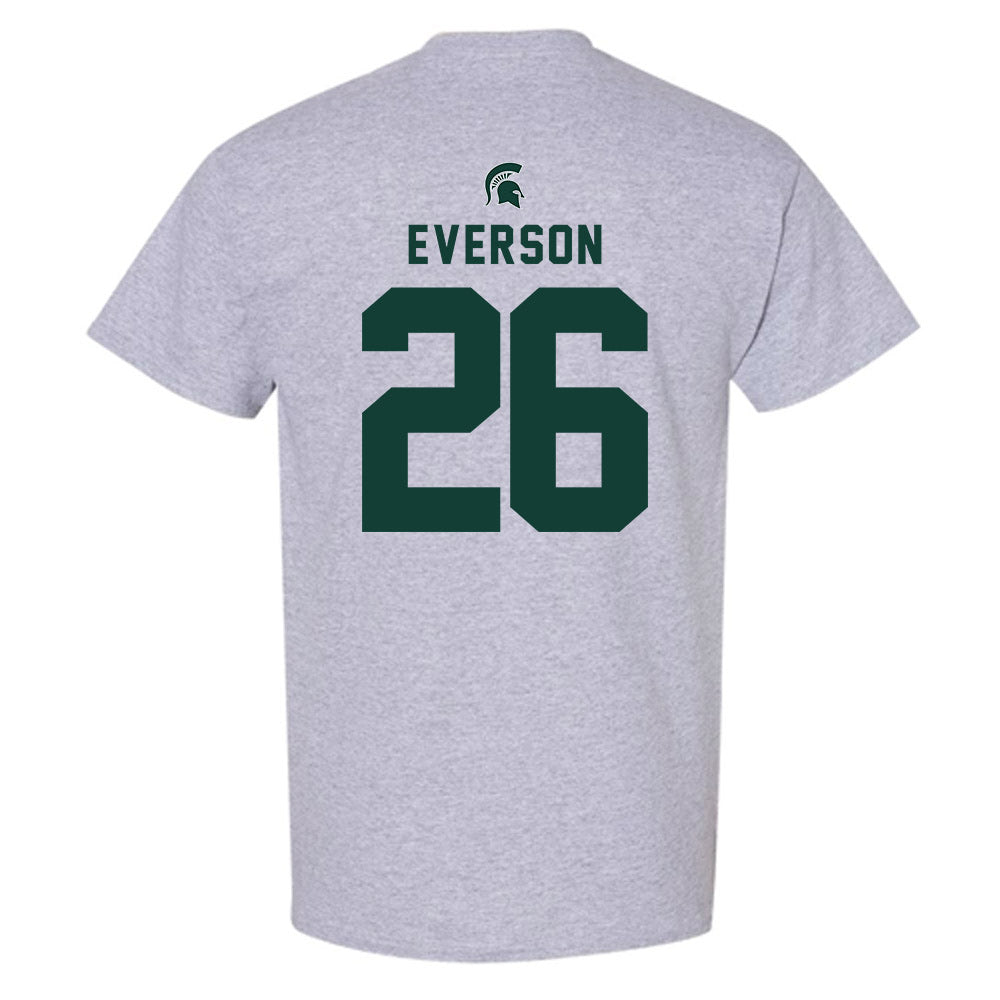 Michigan State - NCAA Baseball : Andrew Everson - Generic Shersey T-Shirt-1