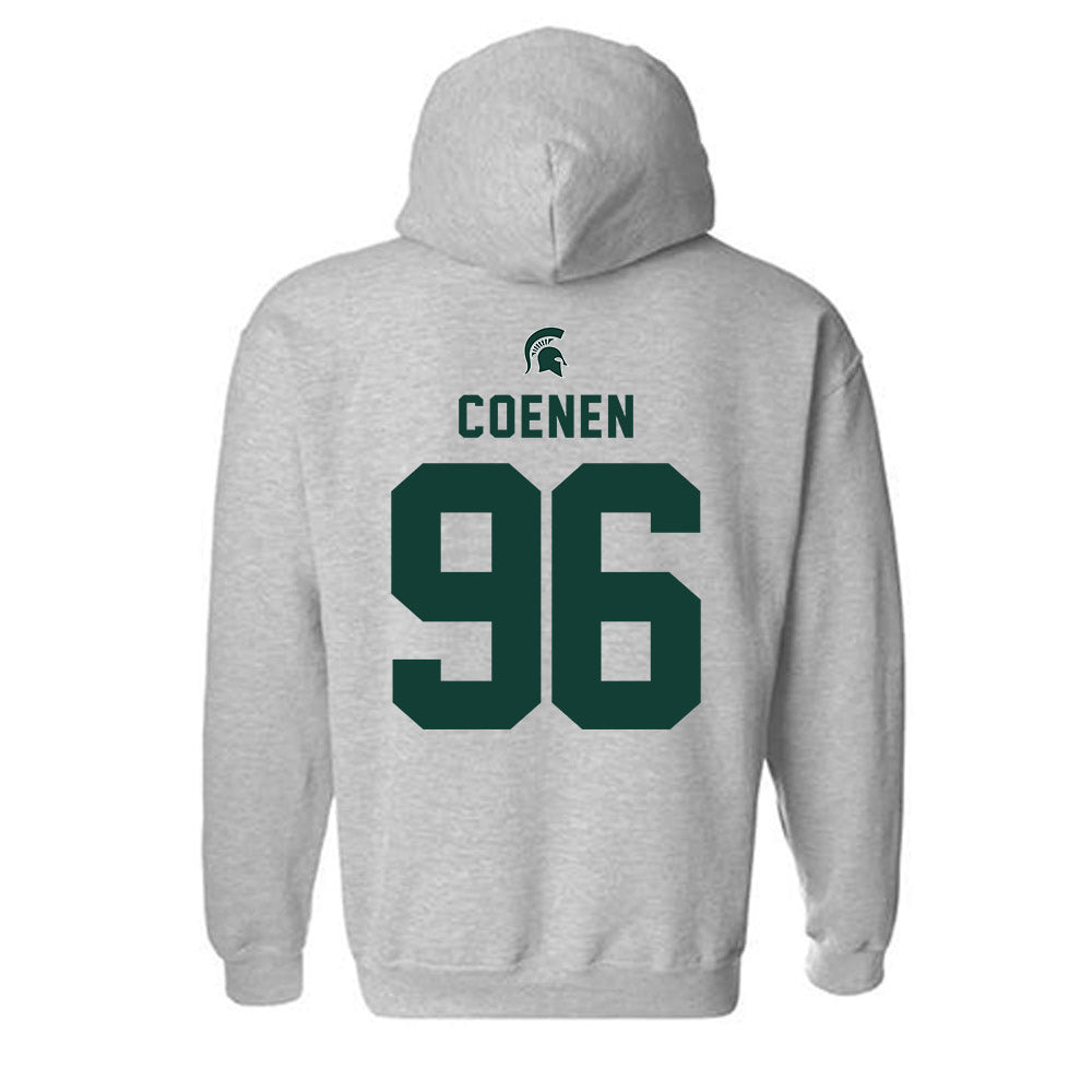 Michigan State - NCAA Football : Eli Coenen - Generic Shersey Hooded Sweatshirt-1
