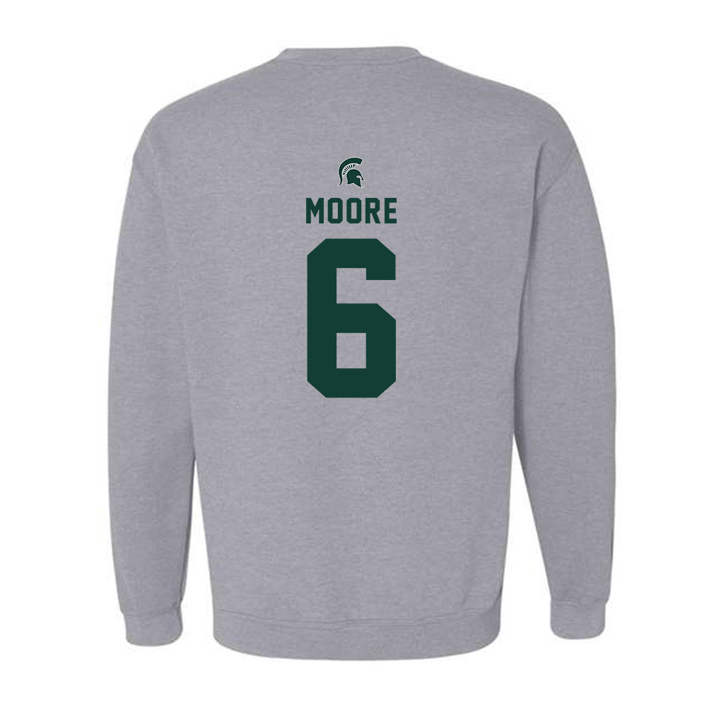 Michigan State - NCAA Football : Fredrick Moore - Generic Shersey Crewneck Sweatshirt-1