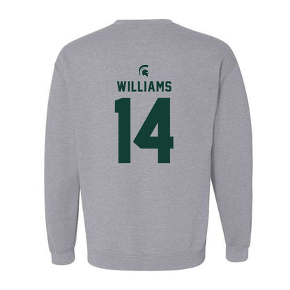 Michigan State - NCAA Football : Bryson Williams - Generic Shersey Crewneck Sweatshirt-1