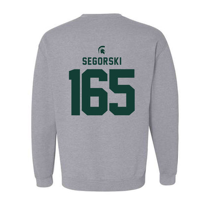 Michigan State - NCAA Wrestling : Owen Segorski - Generic Shersey Crewneck Sweatshirt-1