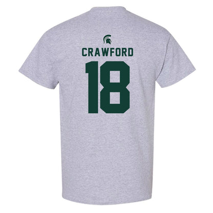 Michigan State - NCAA Football : Dion Crawford - Generic Shersey T-Shirt-1