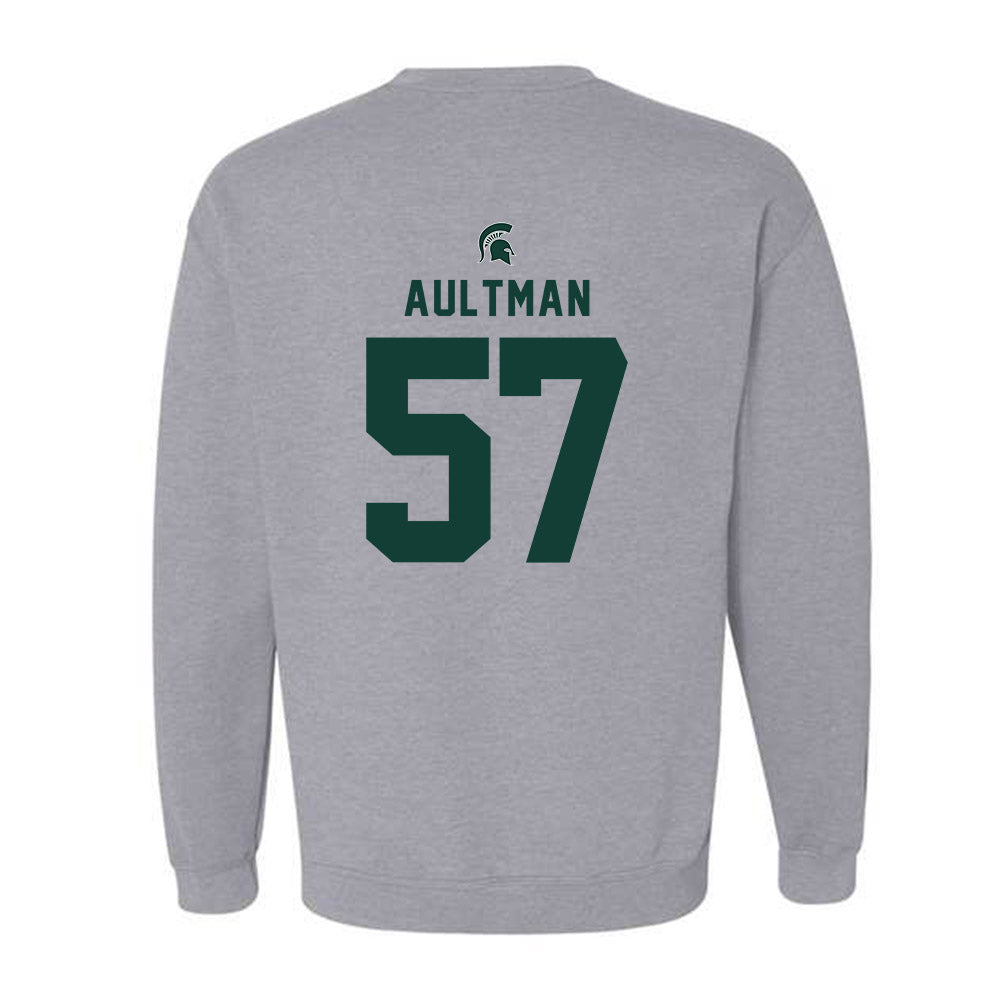 Michigan State - NCAA Football : Hudson Aultman - Generic Shersey Crewneck Sweatshirt-1