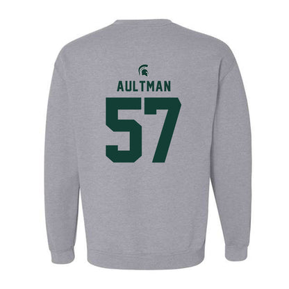 Michigan State - NCAA Football : Hudson Aultman - Generic Shersey Crewneck Sweatshirt-1