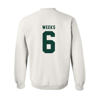 Michigan State - NCAA Baseball : Davis Weeks - Generic Shersey Crewneck Sweatshirt-1
