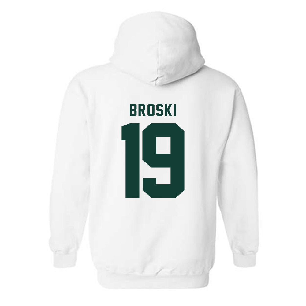 Michigan State - NCAA Baseball : Adam Broski - Generic Shersey Hooded Sweatshirt-1