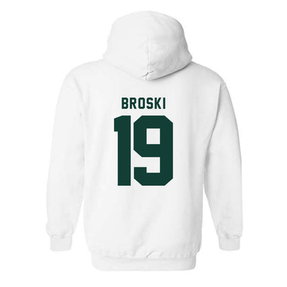 Michigan State - NCAA Baseball : Adam Broski - Generic Shersey Hooded Sweatshirt-1