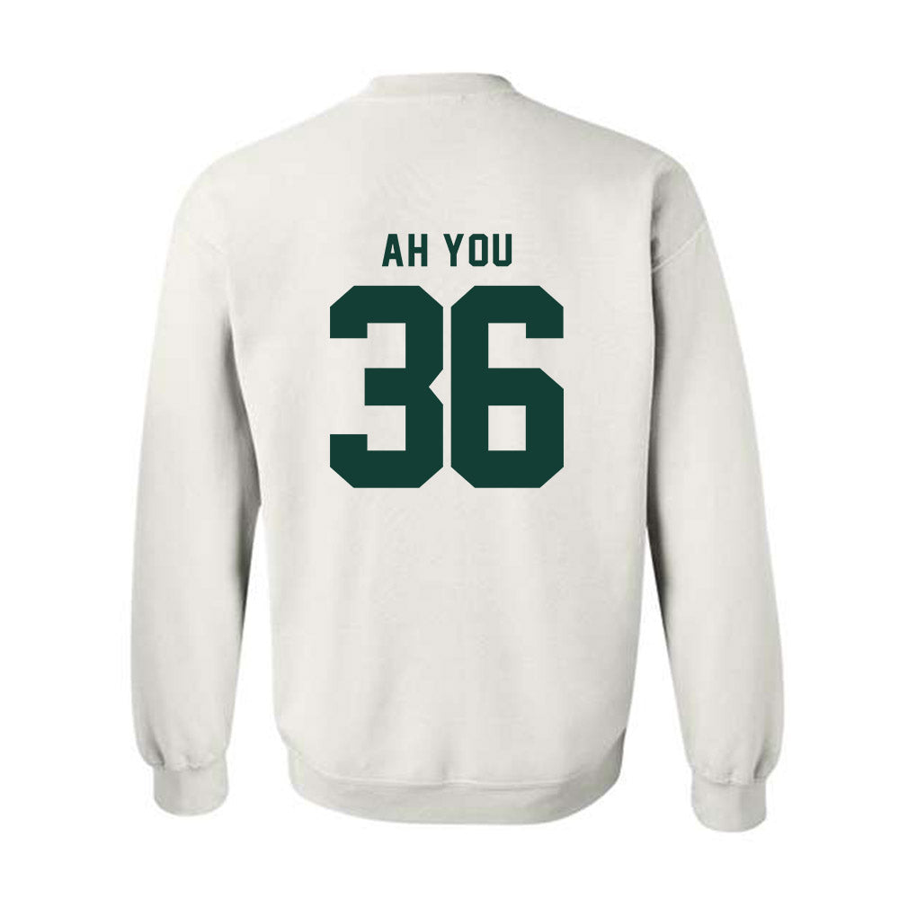 Michigan State - NCAA Football : Leonard Ah You - Generic Shersey Crewneck Sweatshirt-1
