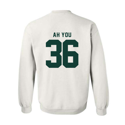 Michigan State - NCAA Football : Leonard Ah You - Generic Shersey Crewneck Sweatshirt-1