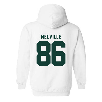 Michigan State - NCAA Football : Ethan Melville - Generic Shersey Hooded Sweatshirt-1
