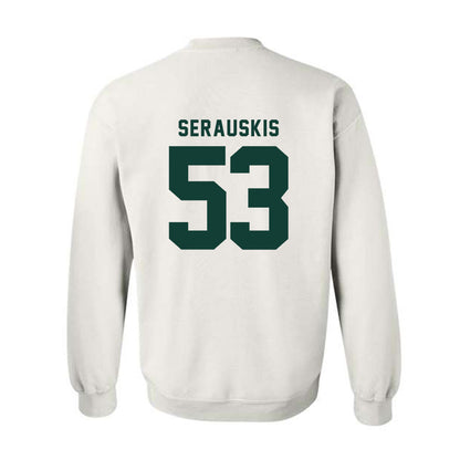 Michigan State - NCAA Football : Trey Serauskis - Generic Shersey Crewneck Sweatshirt-1