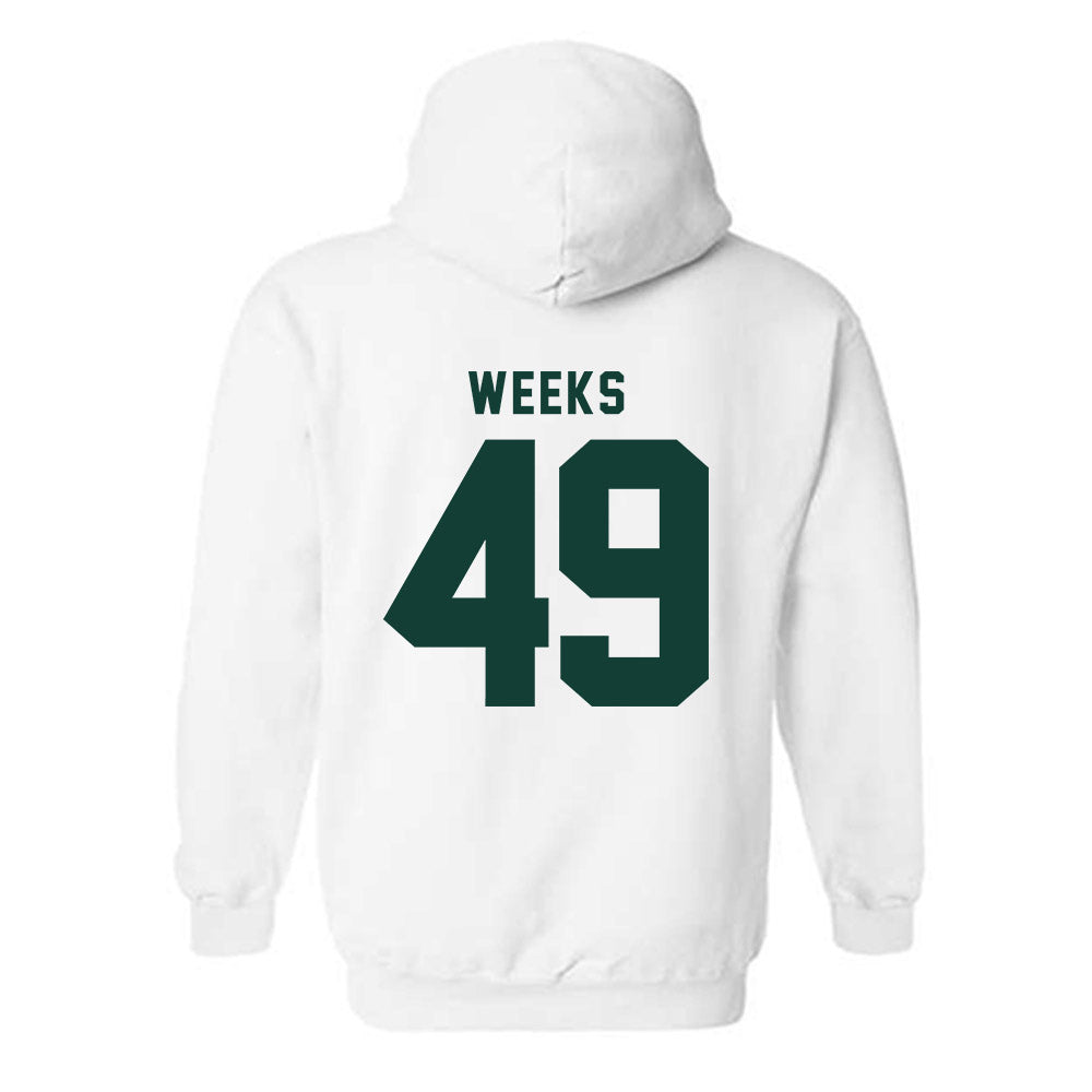 Michigan State - NCAA Football : Alex Weeks - Generic Shersey Hooded Sweatshirt-1