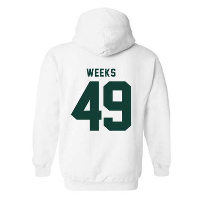 Michigan State - NCAA Football : Alex Weeks - Generic Shersey Hooded Sweatshirt-1