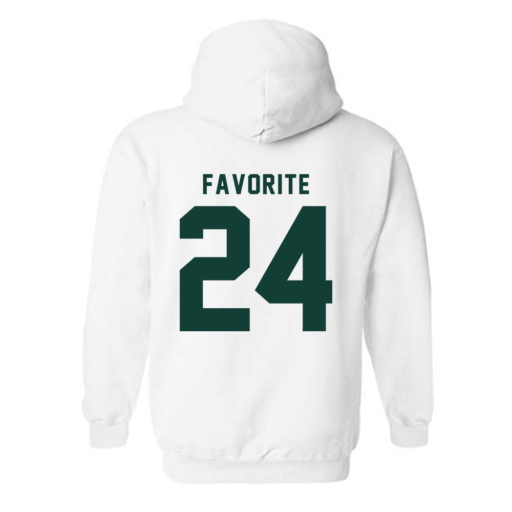 Michigan State - NCAA Football : Jeremiah Favorite - Generic Shersey Hooded Sweatshirt-1