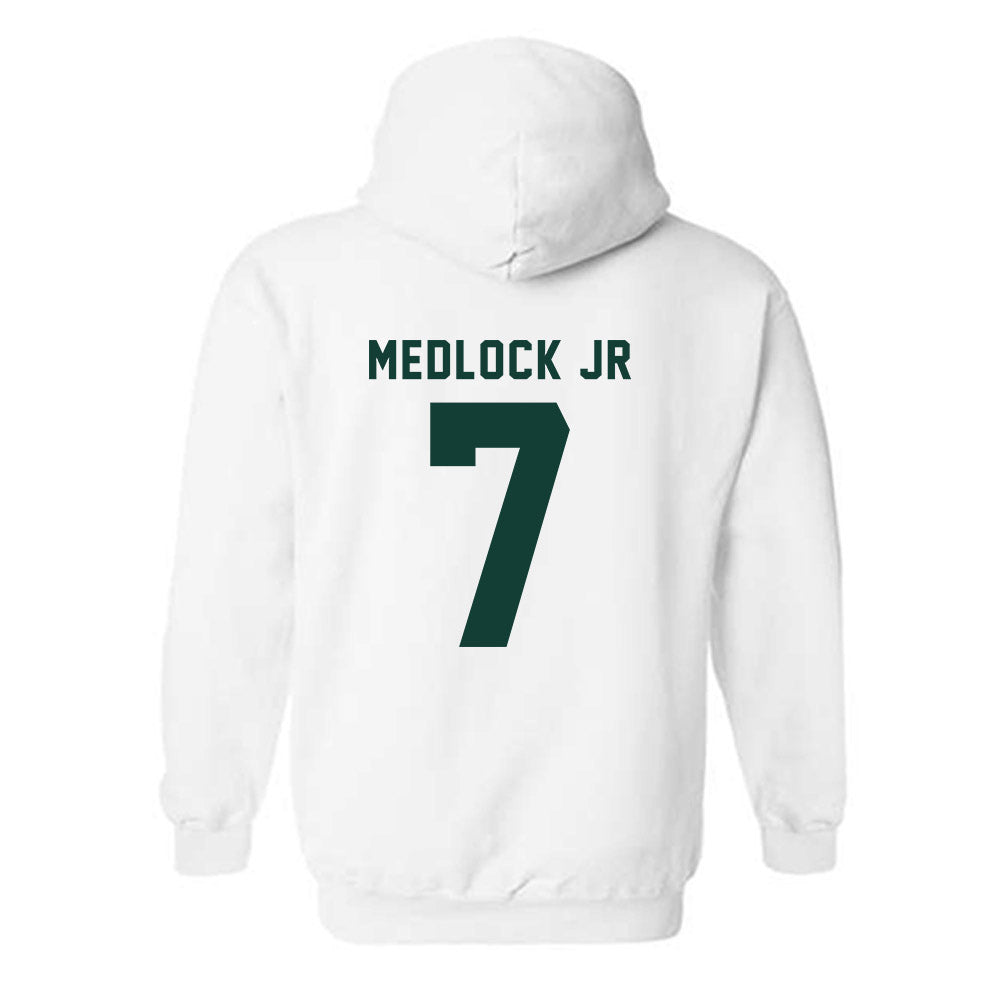 Michigan State - NCAA Men's Basketball : Carlos Medlock jr - Generic Shersey Hooded Sweatshirt-1