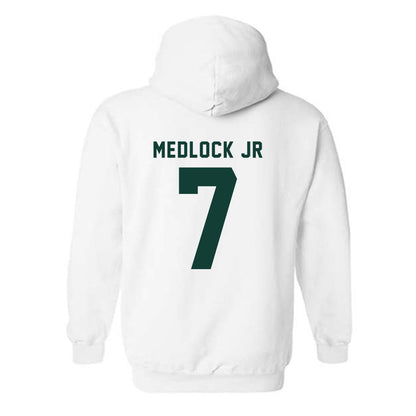 Michigan State - NCAA Men's Basketball : Carlos Medlock jr - Generic Shersey Hooded Sweatshirt-1