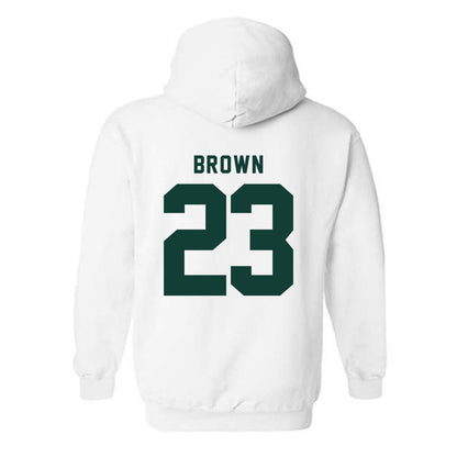 Michigan State - NCAA Women's Basketball : Jalyn Brown - Generic Shersey Hooded Sweatshirt-1