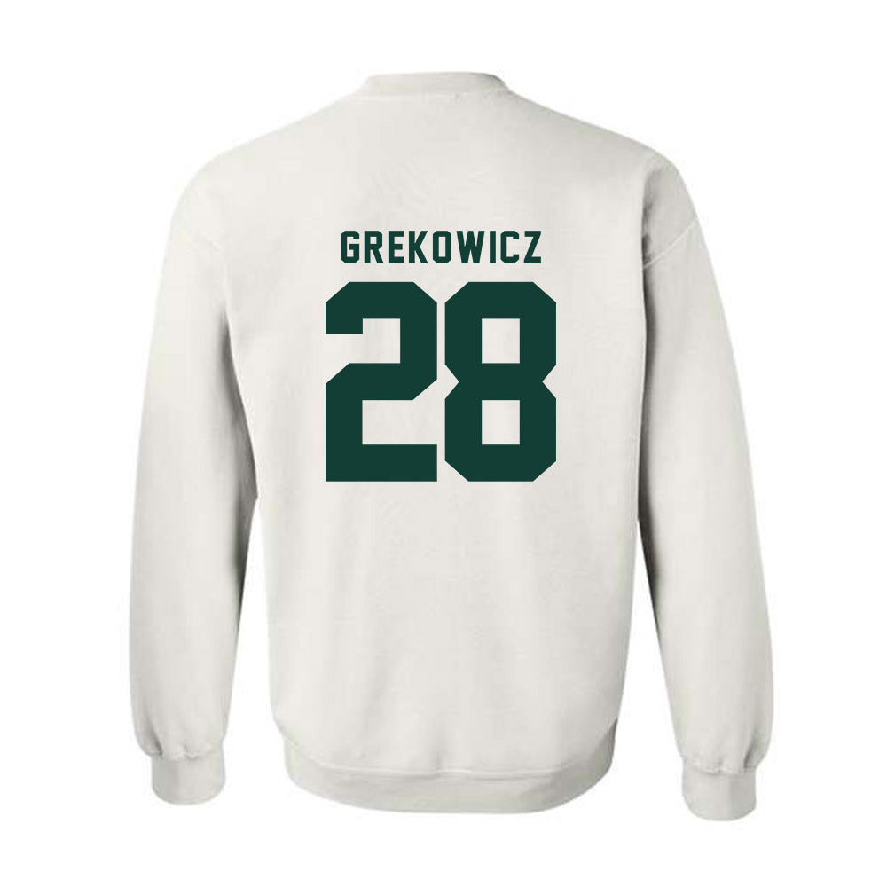Michigan State - NCAA Men's Soccer : Jake Grekowicz - Generic Shersey Crewneck Sweatshirt-1