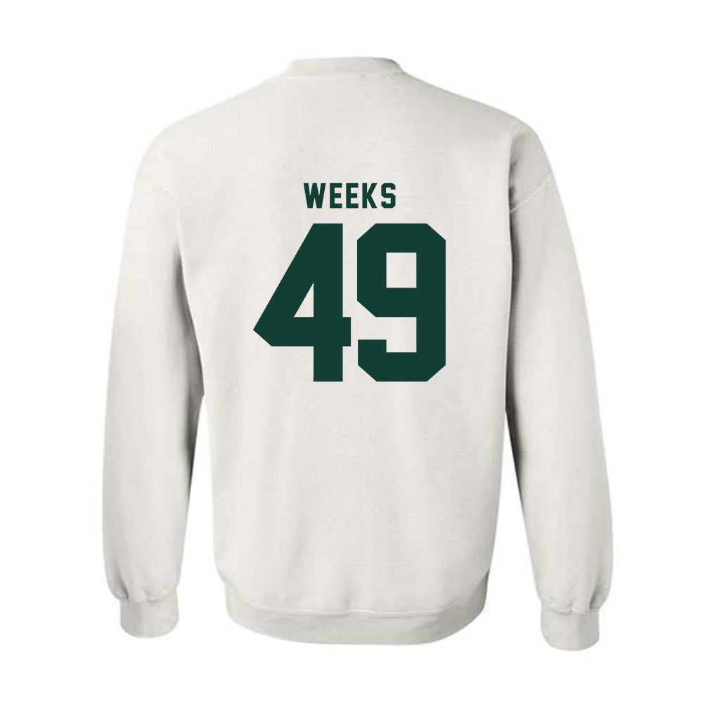 Michigan State - NCAA Football : Alex Weeks - Generic Shersey Crewneck Sweatshirt-1