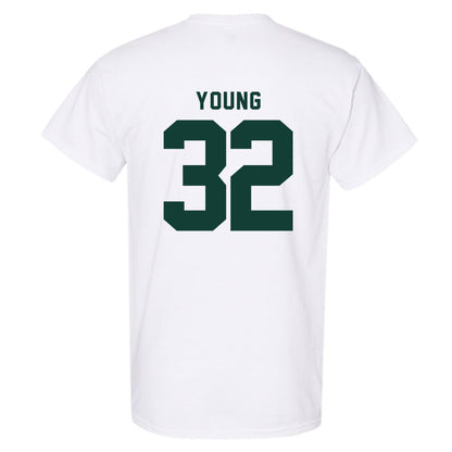 Michigan State - NCAA Football : Evan Young - Generic Shersey T-Shirt-1