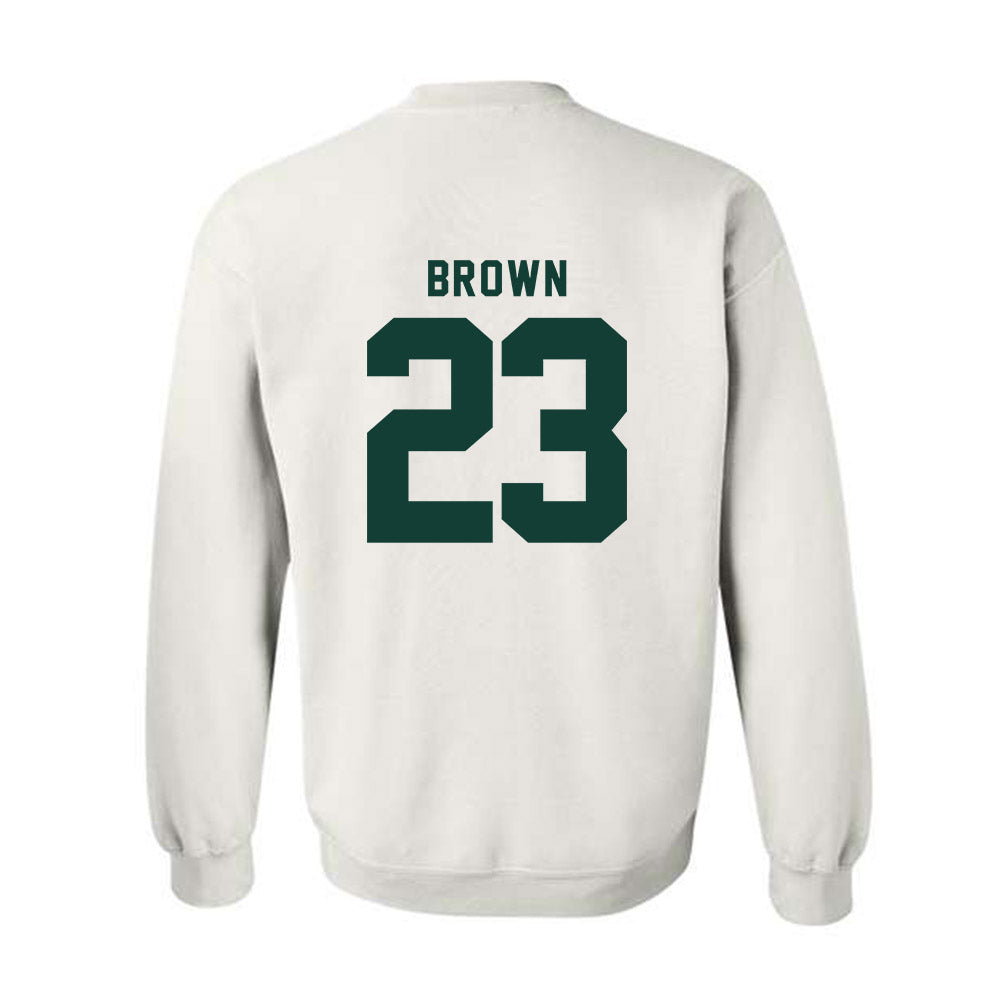 Michigan State - NCAA Women's Basketball : Jalyn Brown - Generic Shersey Crewneck Sweatshirt-1