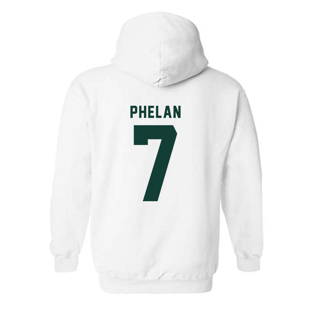Michigan State - NCAA Men's Soccer : Aidan Phelan - Generic Shersey Hooded Sweatshirt-1