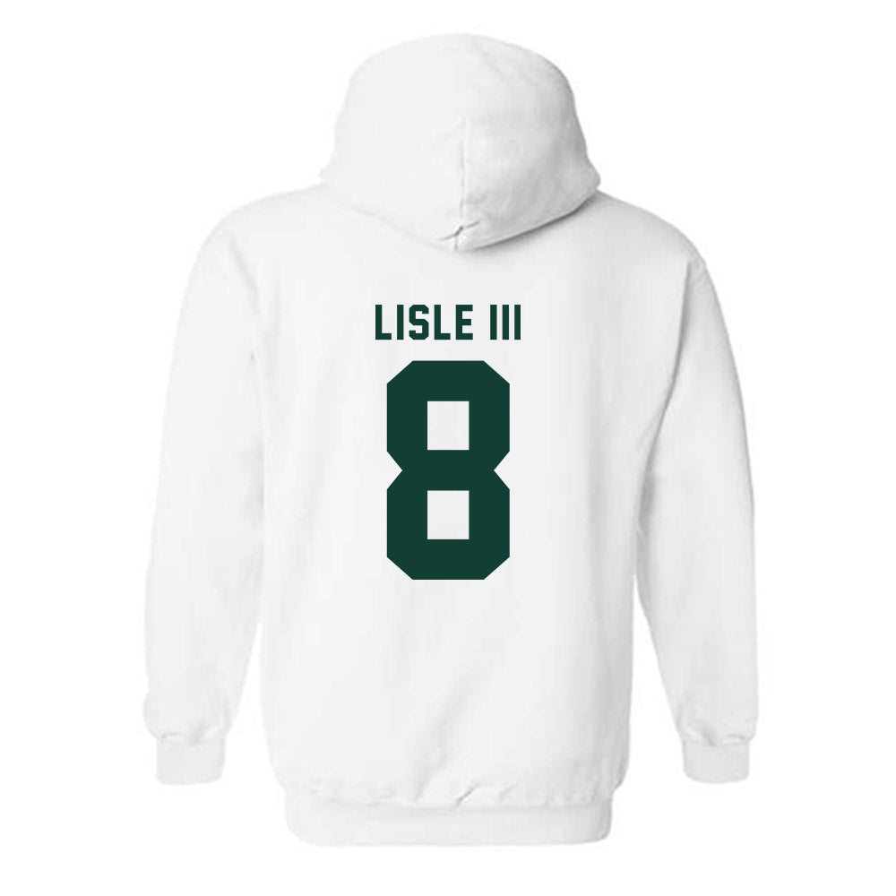 Michigan State - NCAA Football : Trey Lisle III - Generic Shersey Hooded Sweatshirt-1