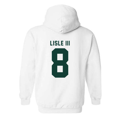 Michigan State - NCAA Football : Trey Lisle III - Generic Shersey Hooded Sweatshirt-1