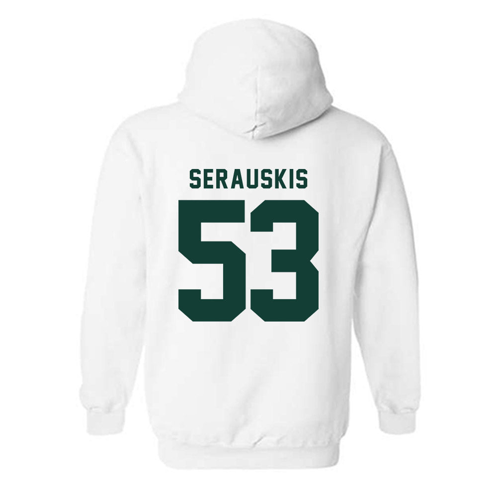 Michigan State - NCAA Football : Trey Serauskis - Generic Shersey Hooded Sweatshirt-1
