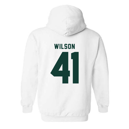 Michigan State - NCAA Football : Jaxson Wilson - Generic Shersey Hooded Sweatshirt-1