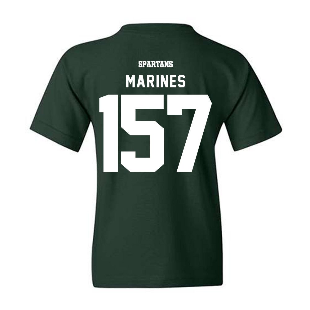 Michigan State - NCAA Wrestling : Darius Marines - Classic Shersey Youth T-Shirt-1