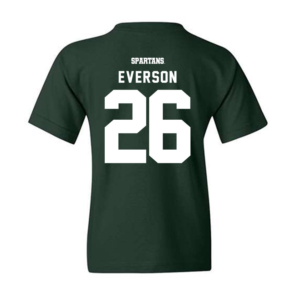 Michigan State - NCAA Baseball : Andrew Everson - Classic Shersey Youth T-Shirt-1