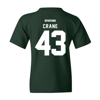 Michigan State - NCAA Baseball : Bobby Crane - Classic Shersey Youth T-Shirt-1