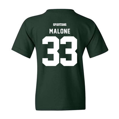 Michigan State - NCAA Football : DiMari Malone - Classic Shersey Youth T-Shirt-1