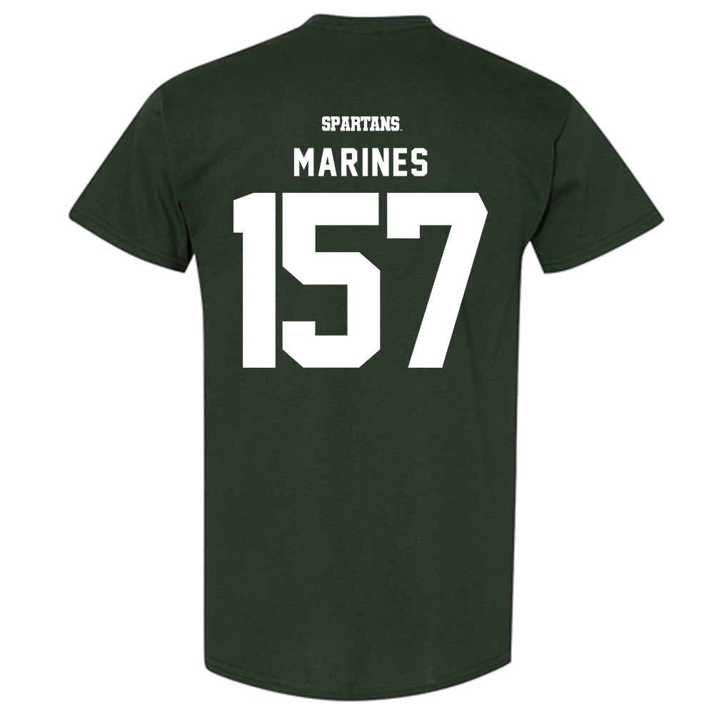 Michigan State - NCAA Wrestling : Darius Marines - Classic Shersey T-Shirt-1