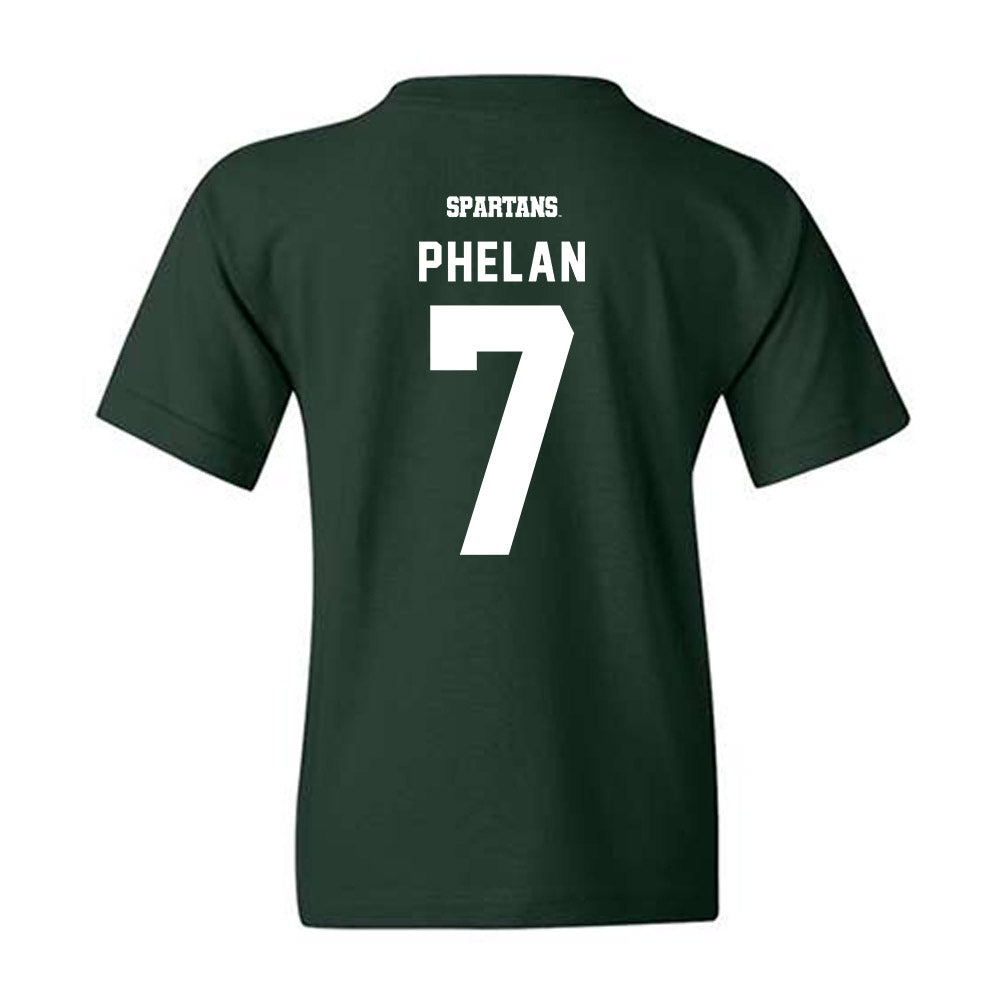 Michigan State - NCAA Men's Soccer : Aidan Phelan - Classic Shersey Youth T-Shirt-1