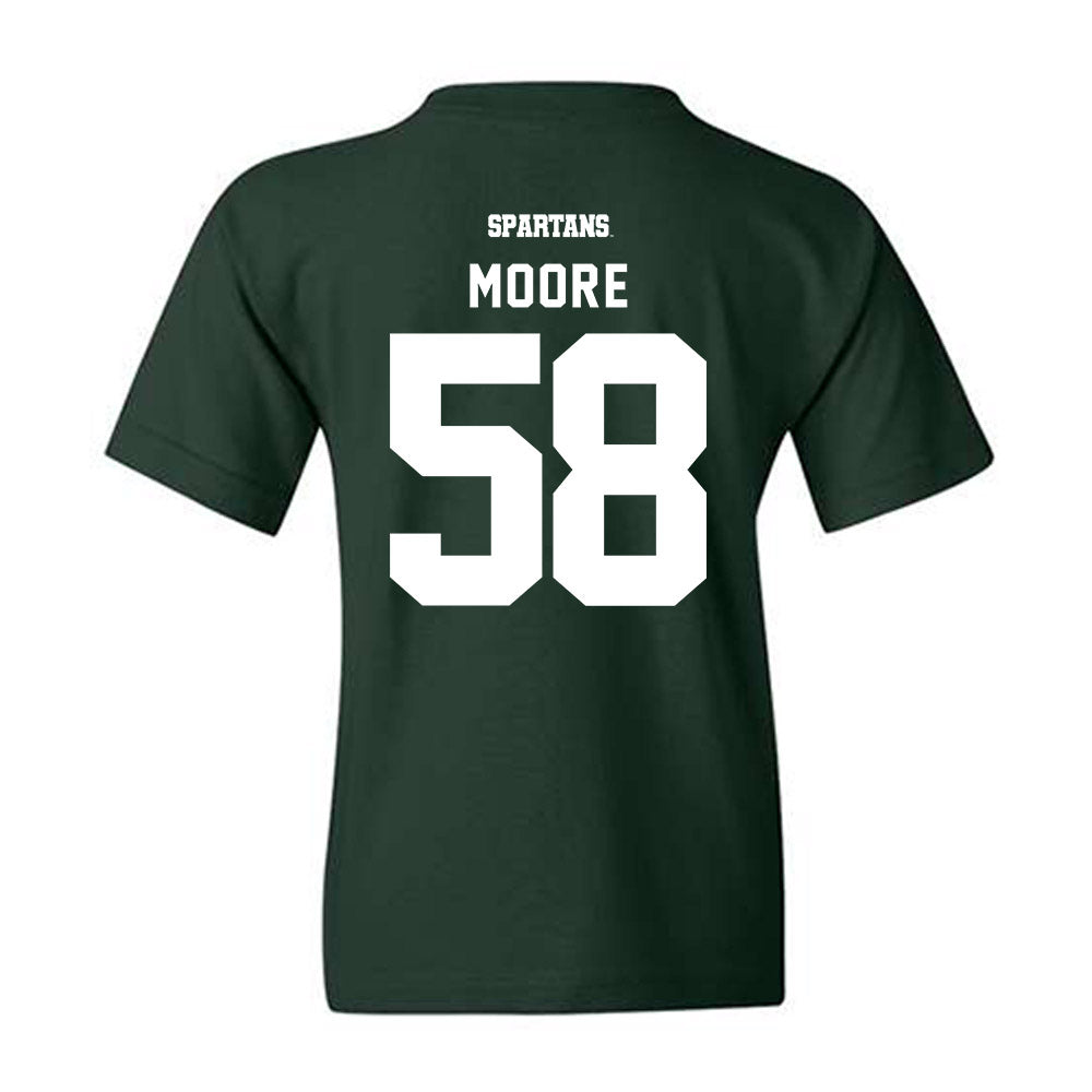 Michigan State - NCAA Football : Conner Moore - Classic Shersey Youth T-Shirt-1