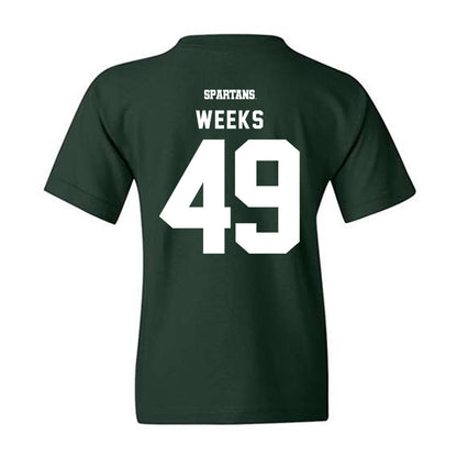 Michigan State - NCAA Football : Alex Weeks - Classic Shersey Youth T-Shirt-1