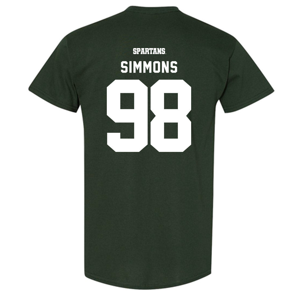 Michigan State - NCAA Football : Derrick Simmons - Classic Shersey T-Shirt-1
