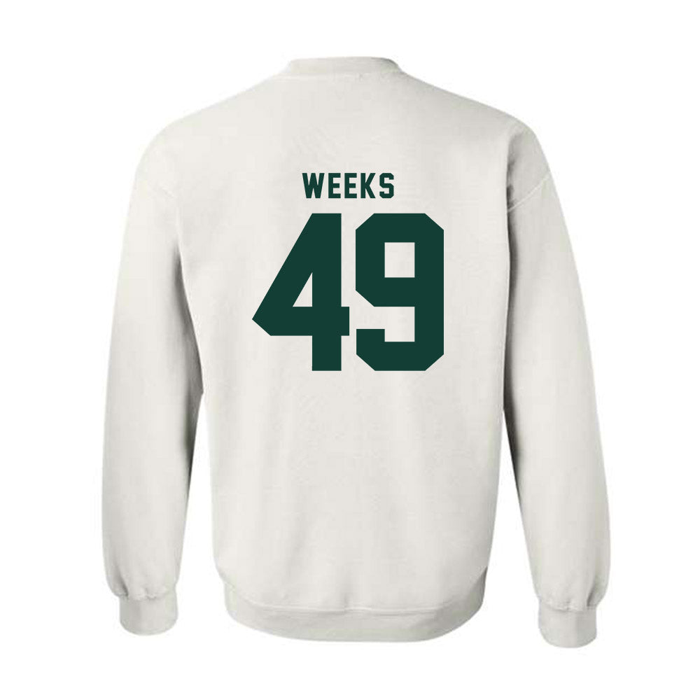 Michigan State - NCAA Football : Alex Weeks - Classic Shersey Crewneck Sweatshirt-1
