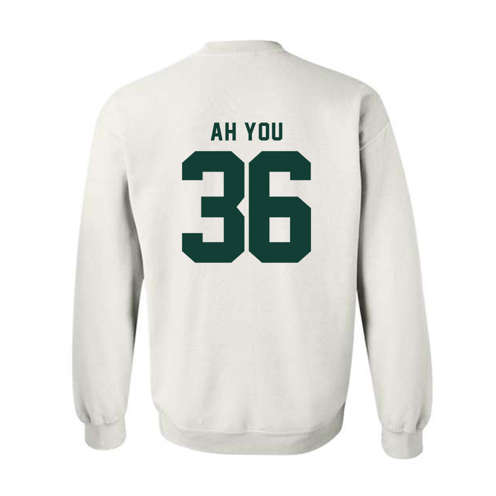 Michigan State - NCAA Football : Leonard Ah You - Classic Shersey Crewneck Sweatshirt-1