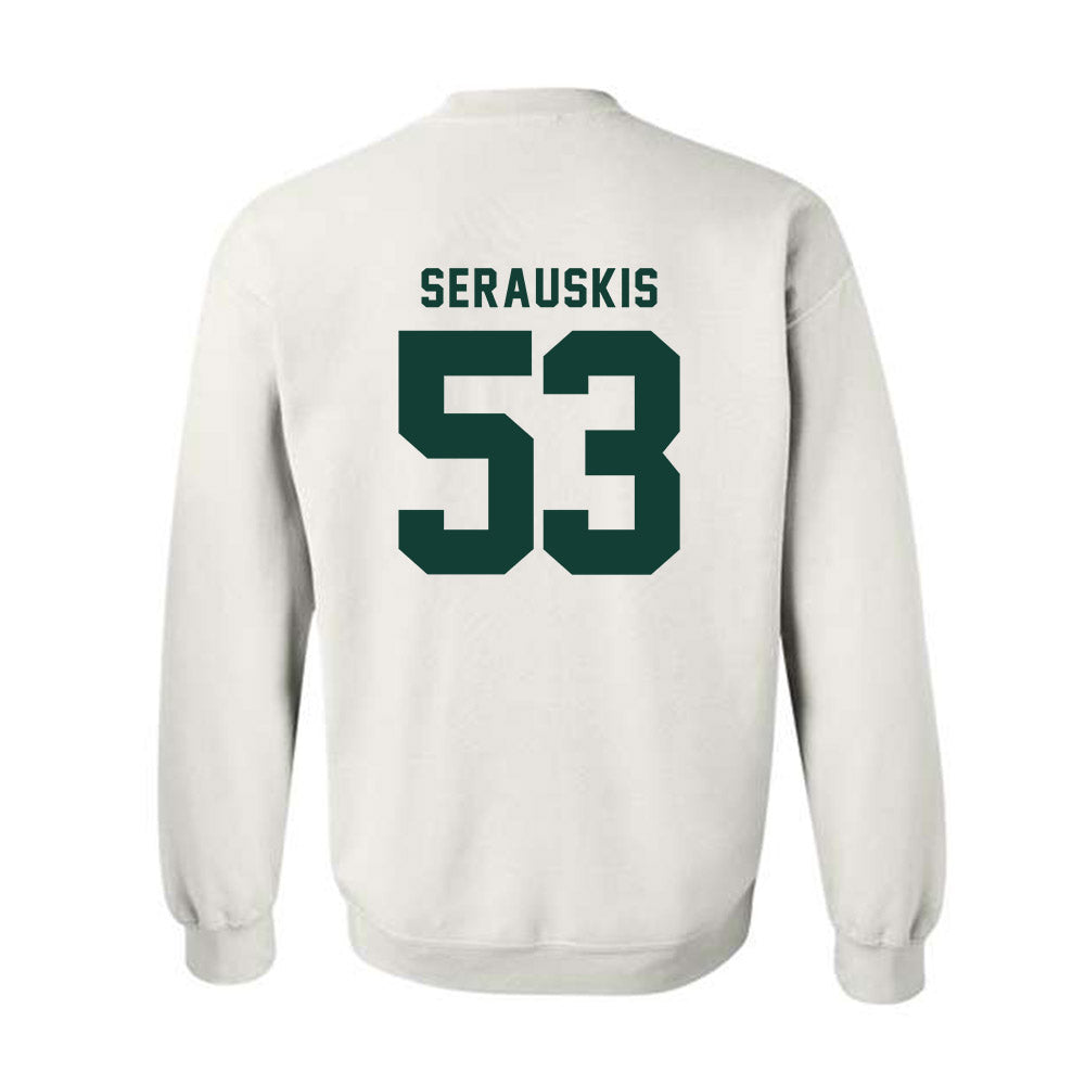 Michigan State - NCAA Football : Trey Serauskis - Classic Shersey Crewneck Sweatshirt-1