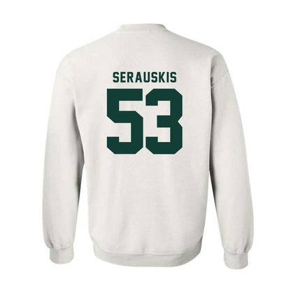 Michigan State - NCAA Football : Trey Serauskis - Classic Shersey Crewneck Sweatshirt-1