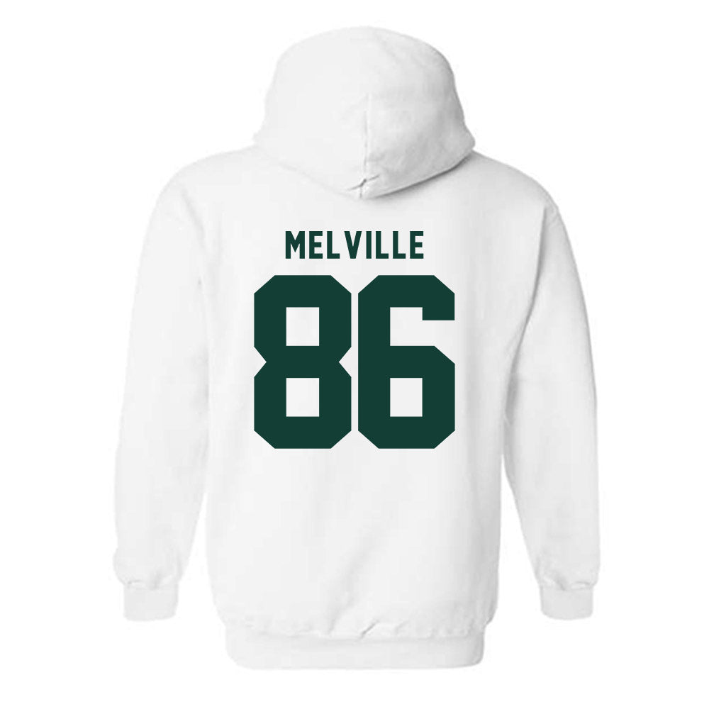 Michigan State - NCAA Football : Ethan Melville - Classic Shersey Hooded Sweatshirt-1