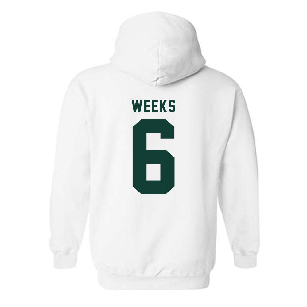Michigan State - NCAA Baseball : Davis Weeks - Classic Shersey Hooded Sweatshirt-1