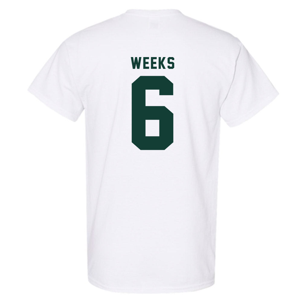 Michigan State - NCAA Baseball : Davis Weeks - Classic Shersey T-Shirt-1
