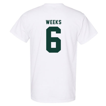 Michigan State - NCAA Baseball : Davis Weeks - Classic Shersey T-Shirt-1